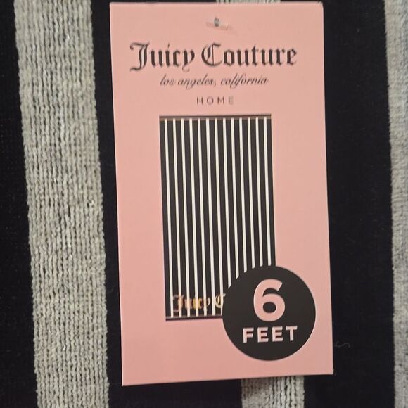 Juicy Couture Home Signature Logo Stripe Beach Towel - Picture 5 of 6